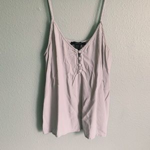 Forever 21 Button Down Tank Top
